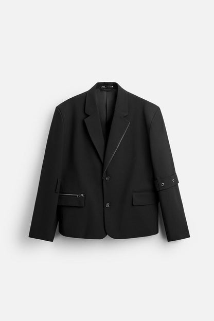 BLAZER OVERSIZE AVEC FERMETURE ÉCLAIR